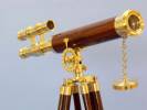 Brass and Wood Telescopes